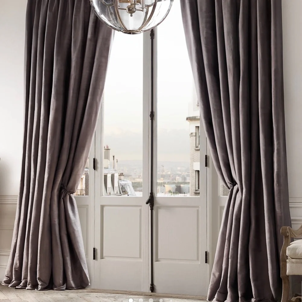 Restoration Hardware Thai Silk Solid Drape